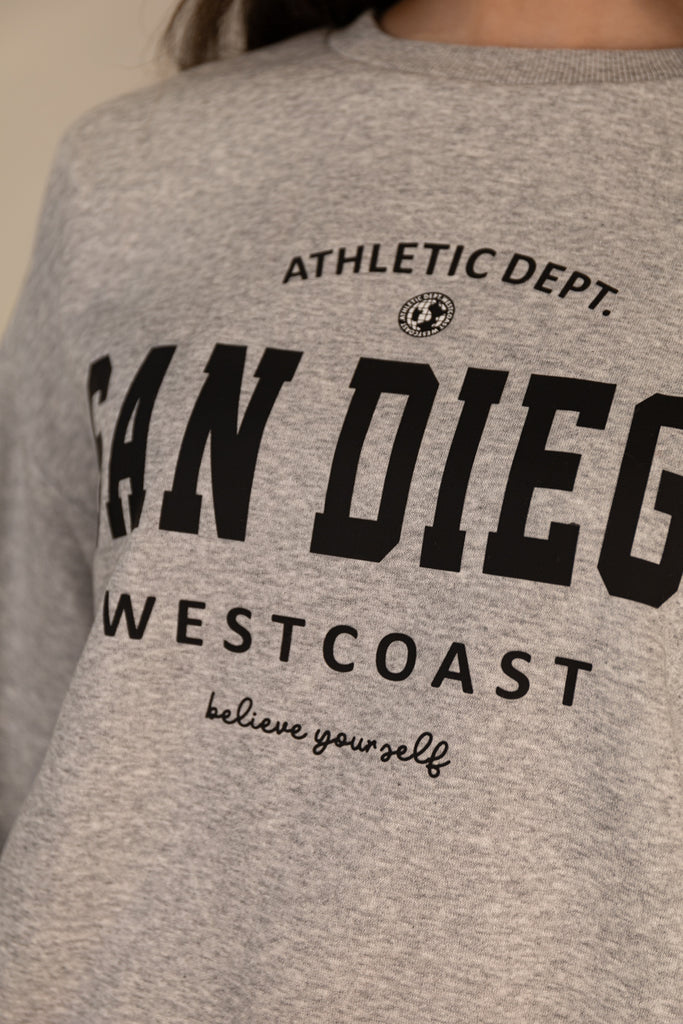 Life San Diego Grey Crew Neck Sweatshirt