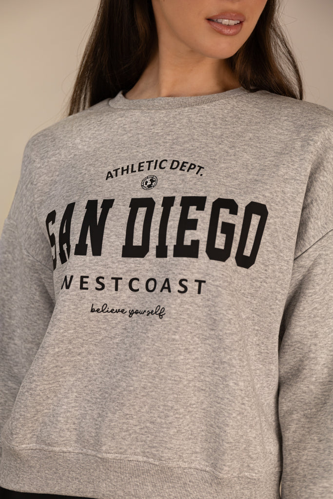 Life San Diego Grey Crew Neck Sweatshirt