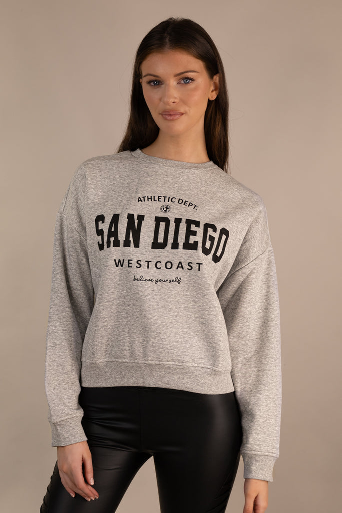 Life San Diego Grey Crew Neck Sweatshirt