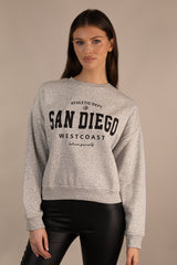 Life San Diego Grey Crew Neck Sweatshirt