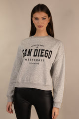 Life San Diego Grey Crew Neck Sweatshirt