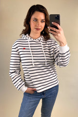 Chilli Striped Heart Hoodie