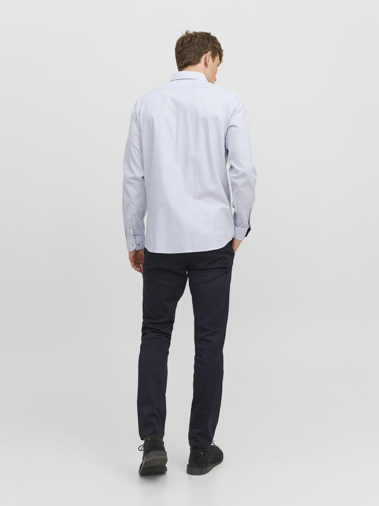 Parker White Detailed Slim Fit Shirt