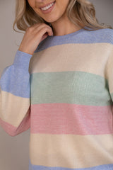 Latia Stripe O-Neck Knit