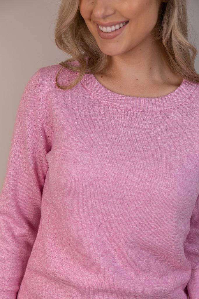 Viril Pink Bonbon O-Neck Knit