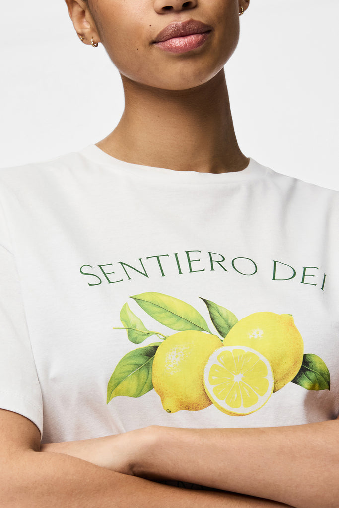 Thea Lemon Graphic Print Tee