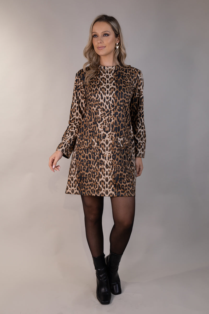 Kat Leopard Animal Print Dress