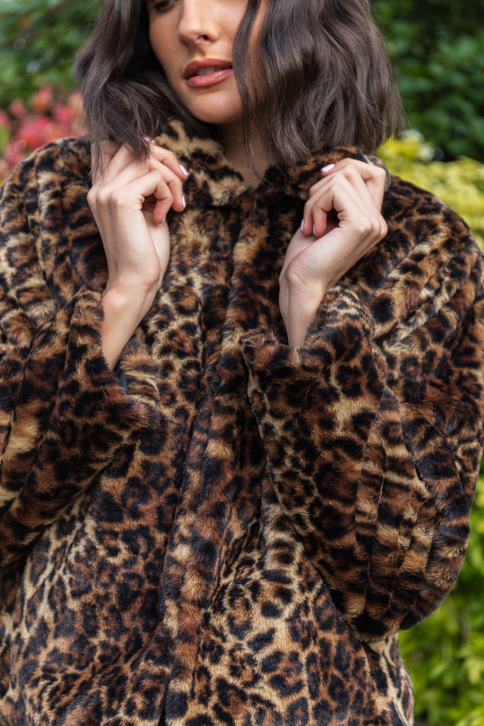 Eve Faux Fur Leopard Print Jacket