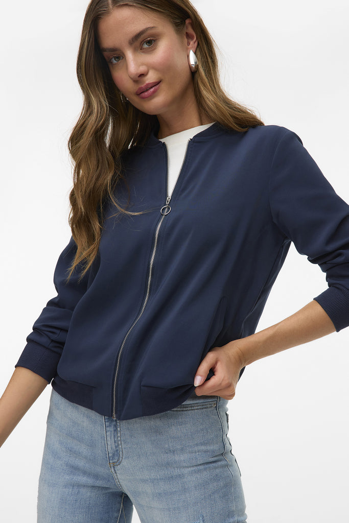 Coco Navy Zip Blazer