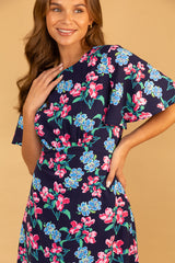 Navy Floral Niko Dress