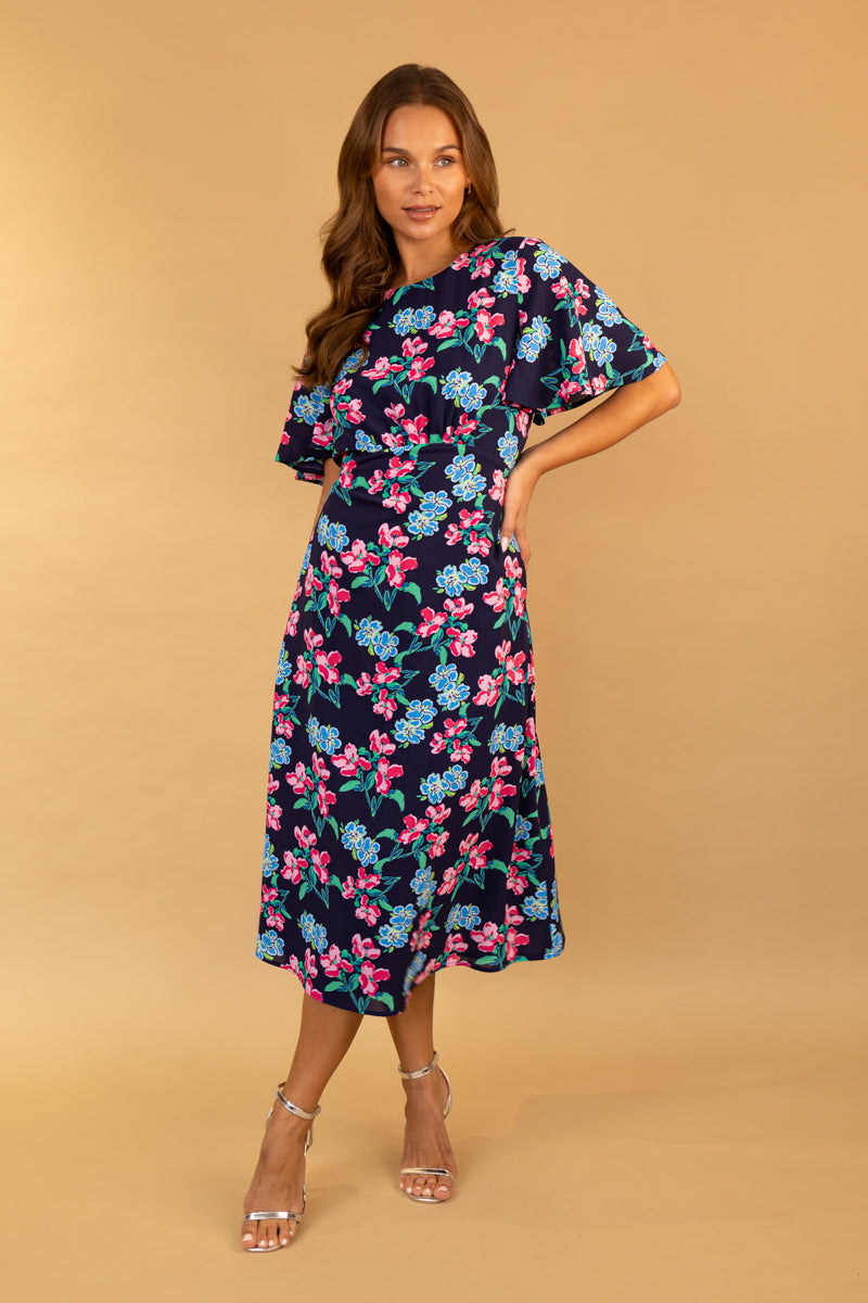 Navy Floral Niko Dress