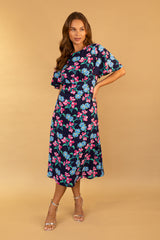 Navy Floral Niko Dress