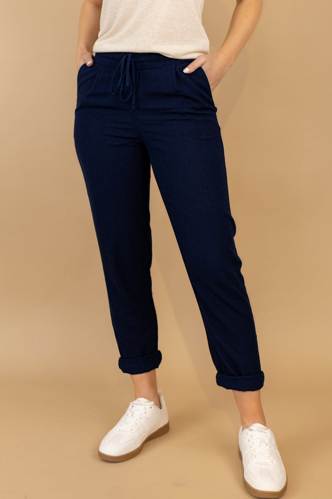 Jesmilo Navy Relaxed Trousers