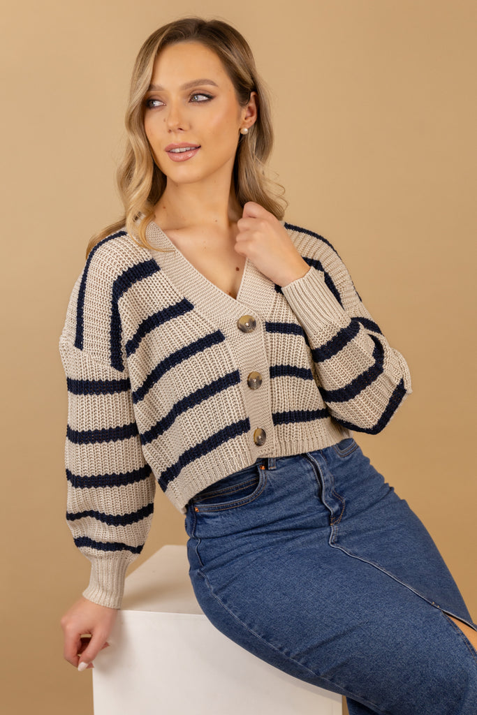 White Loose Knit Sweater - Peplum Sweater Top - Knit Women's Top