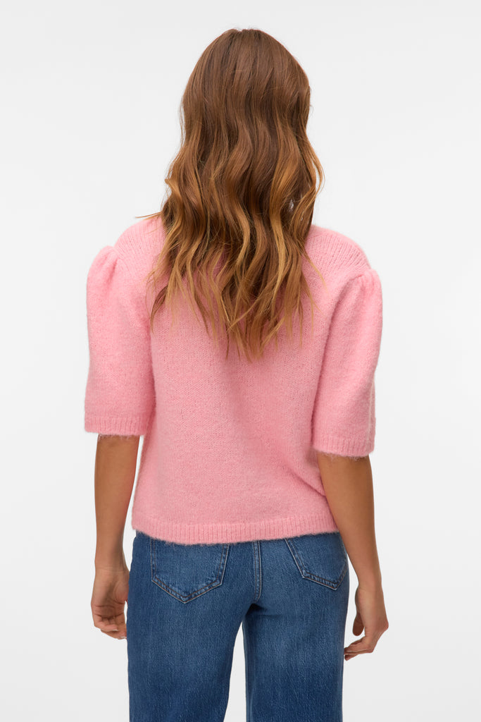 Kaysa Pink Short Sleeve Cardigan