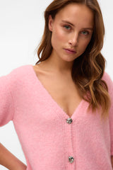 Kaysa Pink Short Sleeve Cardigan