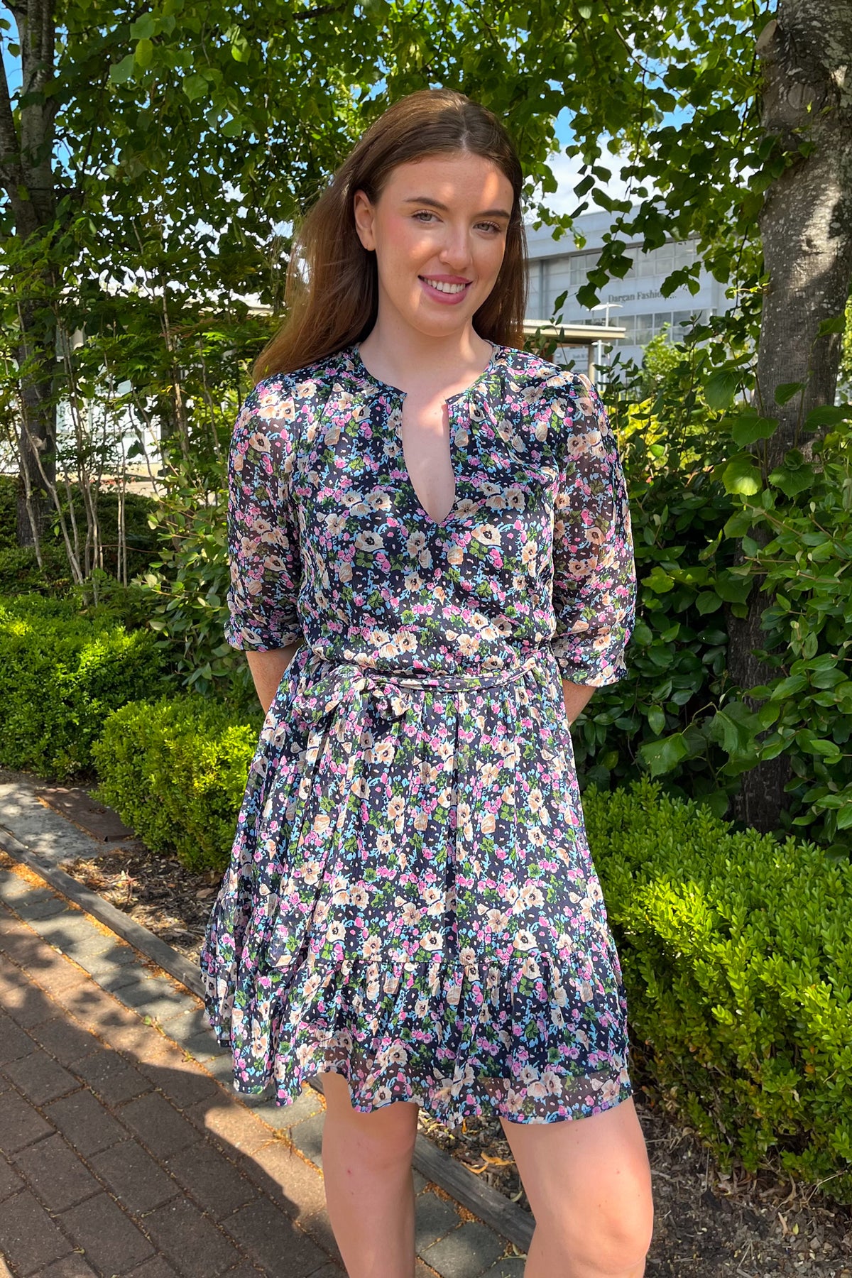 Falia Short Navy Dress