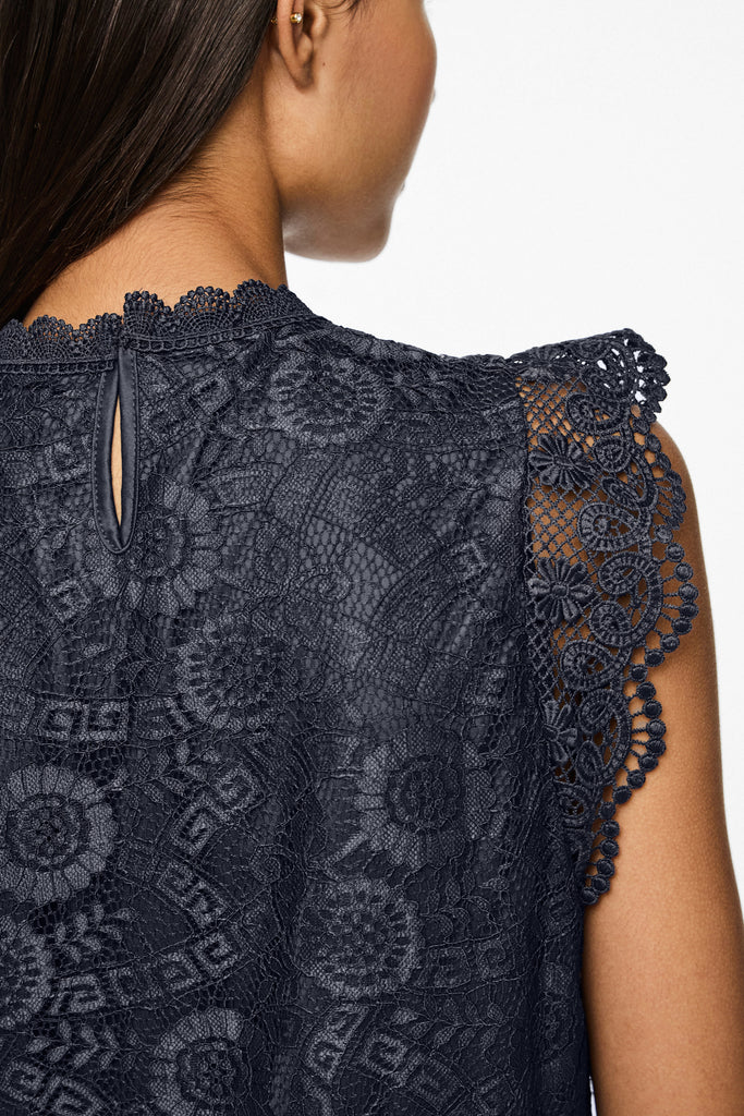 Colline Lace Navy Top