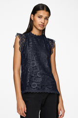 Colline Lace Navy Top