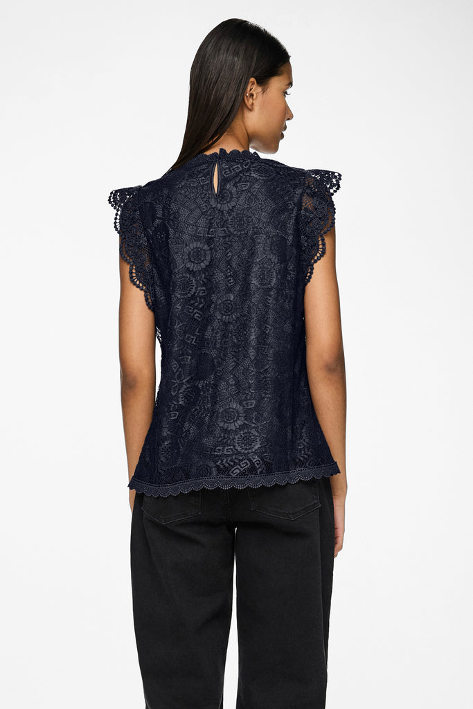 Colline Lace Navy Top