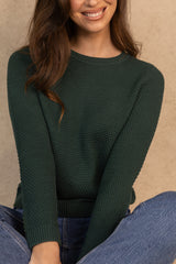 Dalo O-Neck Green Pineneedle Knit Jumper