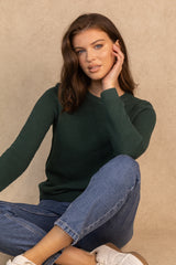 Dalo O-Neck Green Pineneedle Knit Jumper