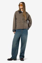 Nora Pu Collar Barn Jacket