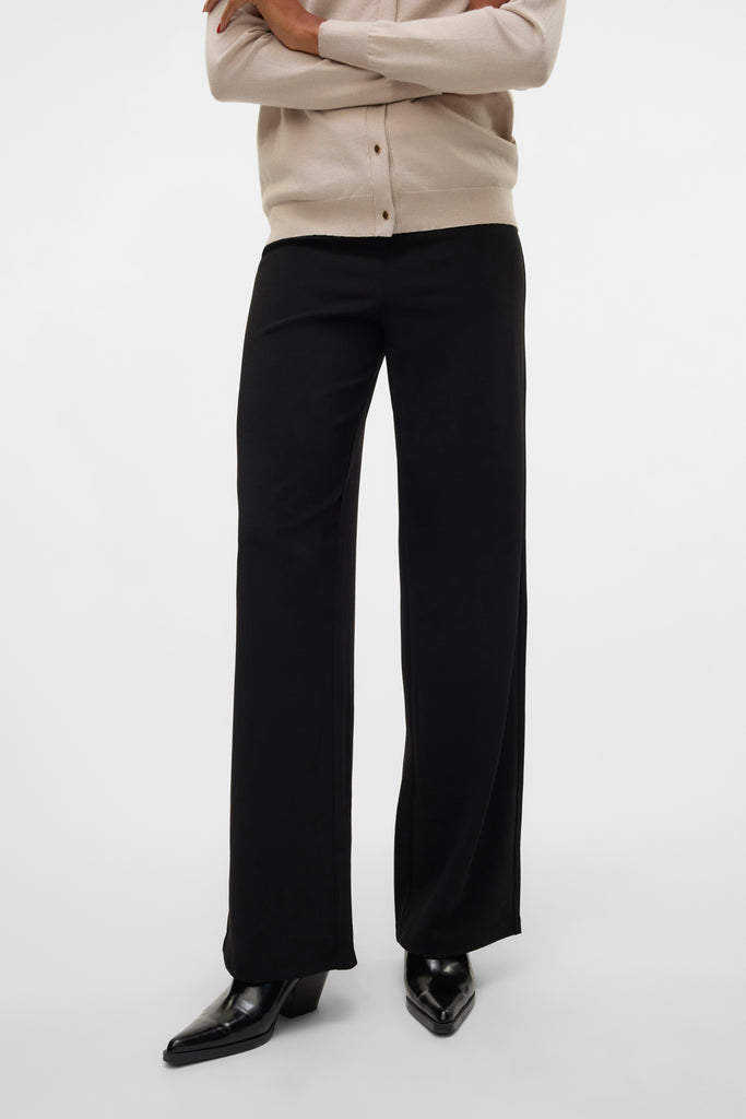 Berlin Black Wide Leg Trousers