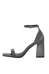 Alyx Glitter Grey High Heeled Sandal