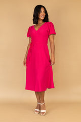 Roxy Cerise Pink Midi Dress