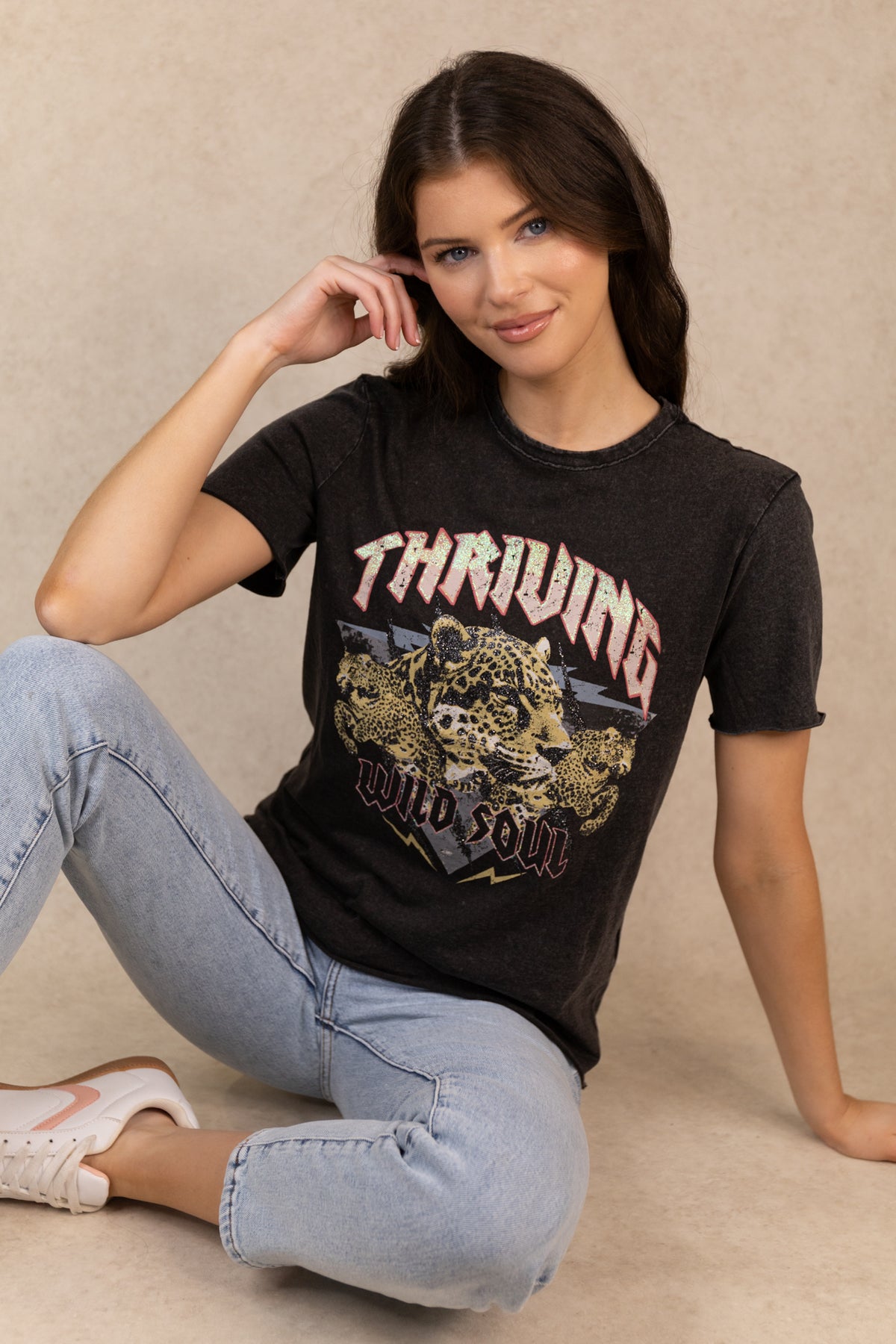 Lucy Thriving Black T-Shirt