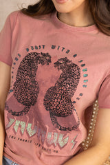 Lucy Cheetah Pink T-Shirt