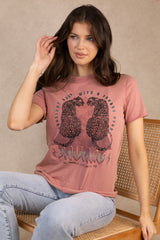 Lucy Cheetah Pink T-Shirt