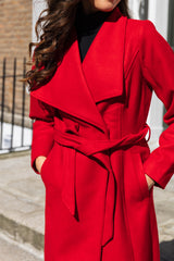 Dica Red Belted Coat