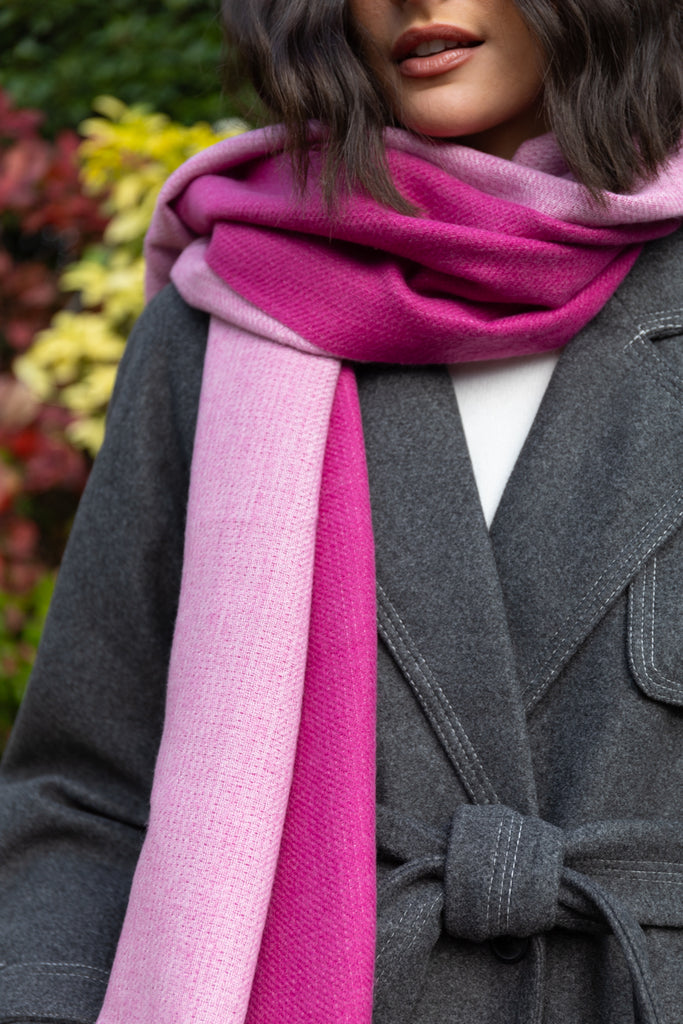 Noah Two Tone Pink Scarf