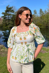 Josie Green Garden Smock Top