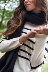 Saba Cream & Black Stripe Knit