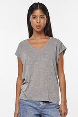 Billo Light Grey Silver Lurex Tee