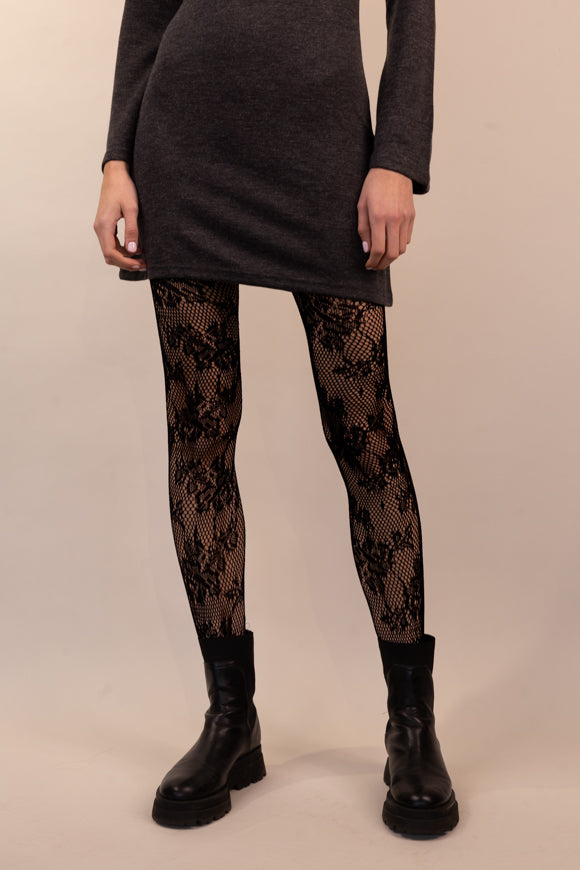 Jane Black Jacquard Tights