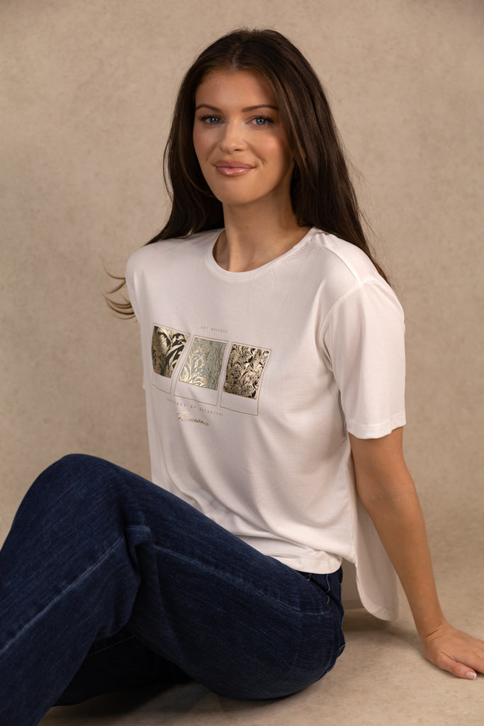 Free Life White Botanical T-Shirt