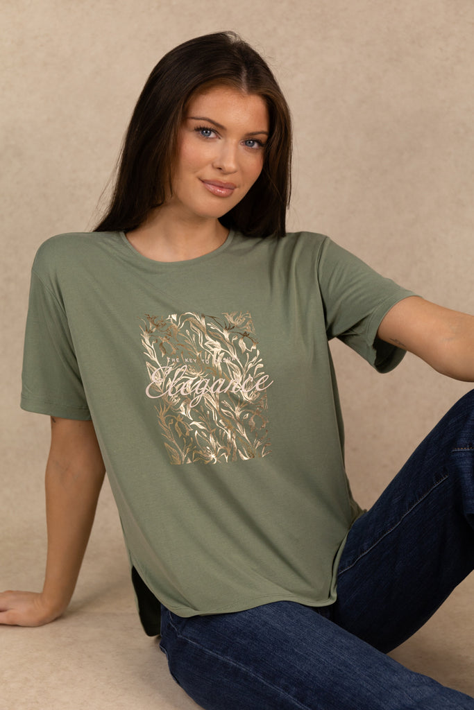 Free Life Green Botanical T-Shirt