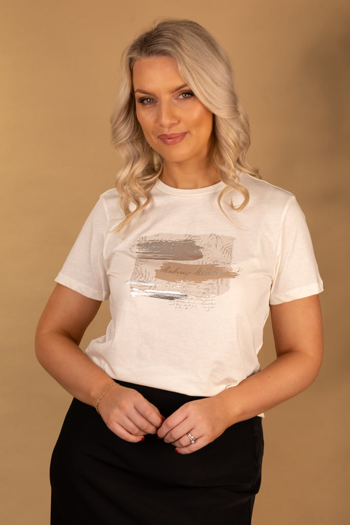 Frances White Metallic Memories Tee