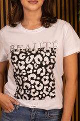 Maggie Black & Silver Graphic Tee