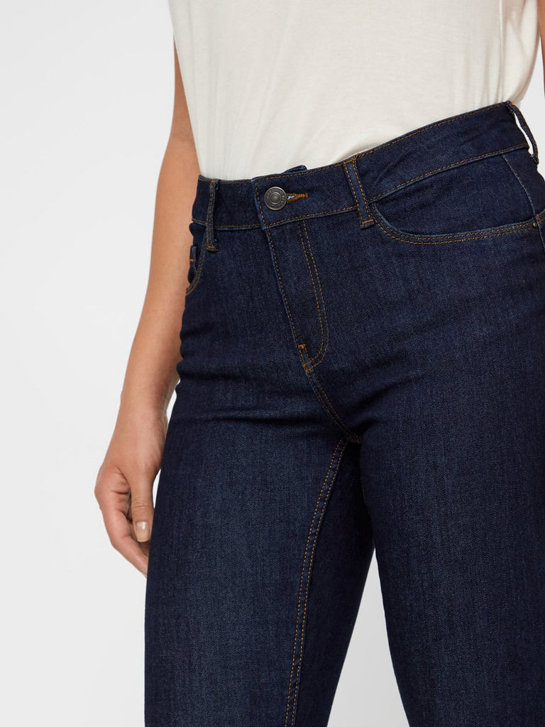 Seven Shape Up Jeans In Dark Blue Denim