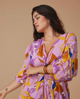Curve Dalisa Abstract Print Dress