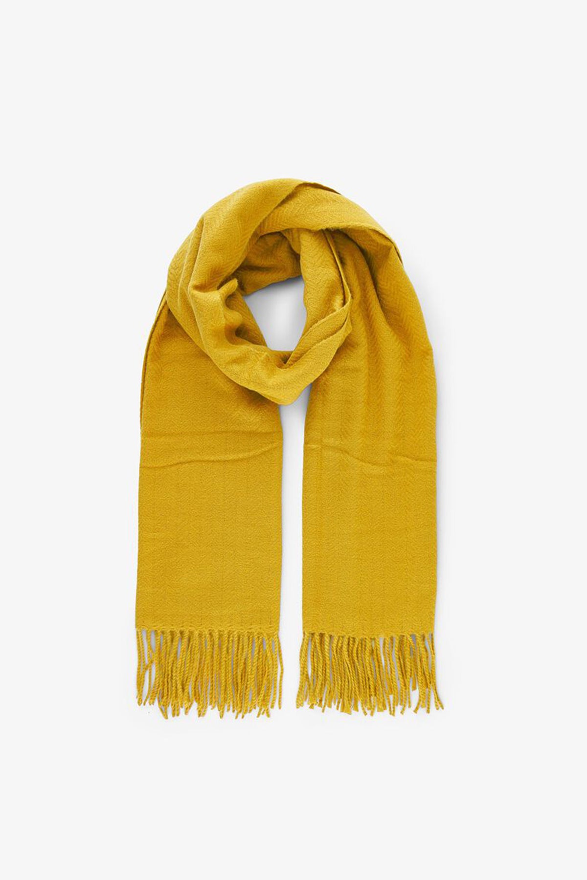 womens long scarf in gold