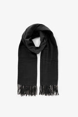 womens long black scarf