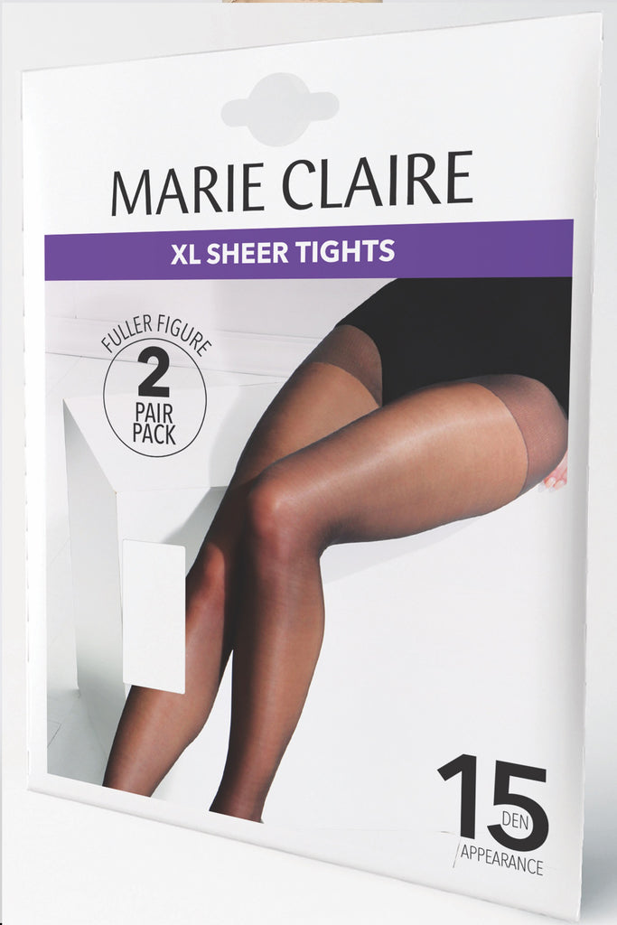 Marie Claire - Sheer 2 Pack Tights Barely Black 82C1200