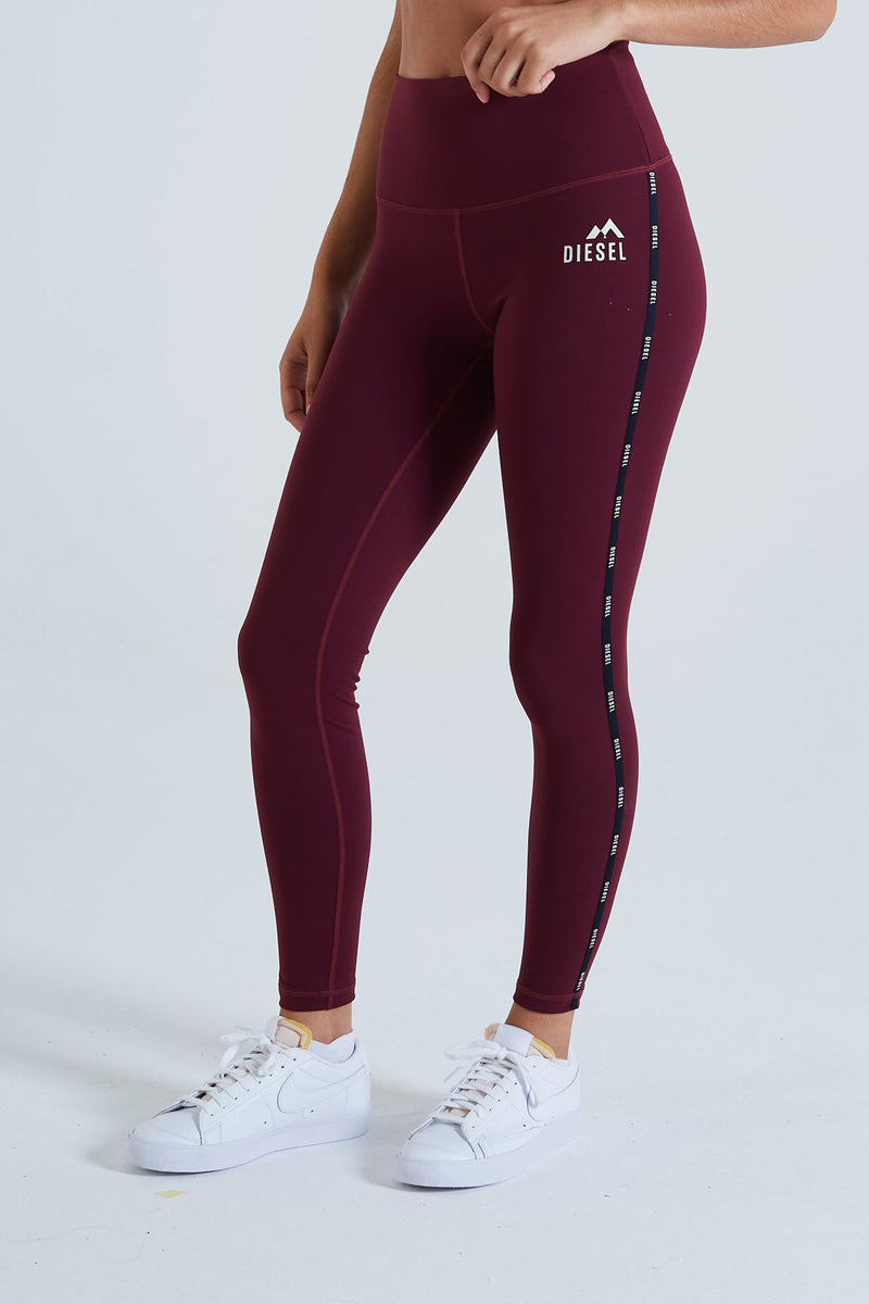Diesel Rhonda Burgundy Leggings