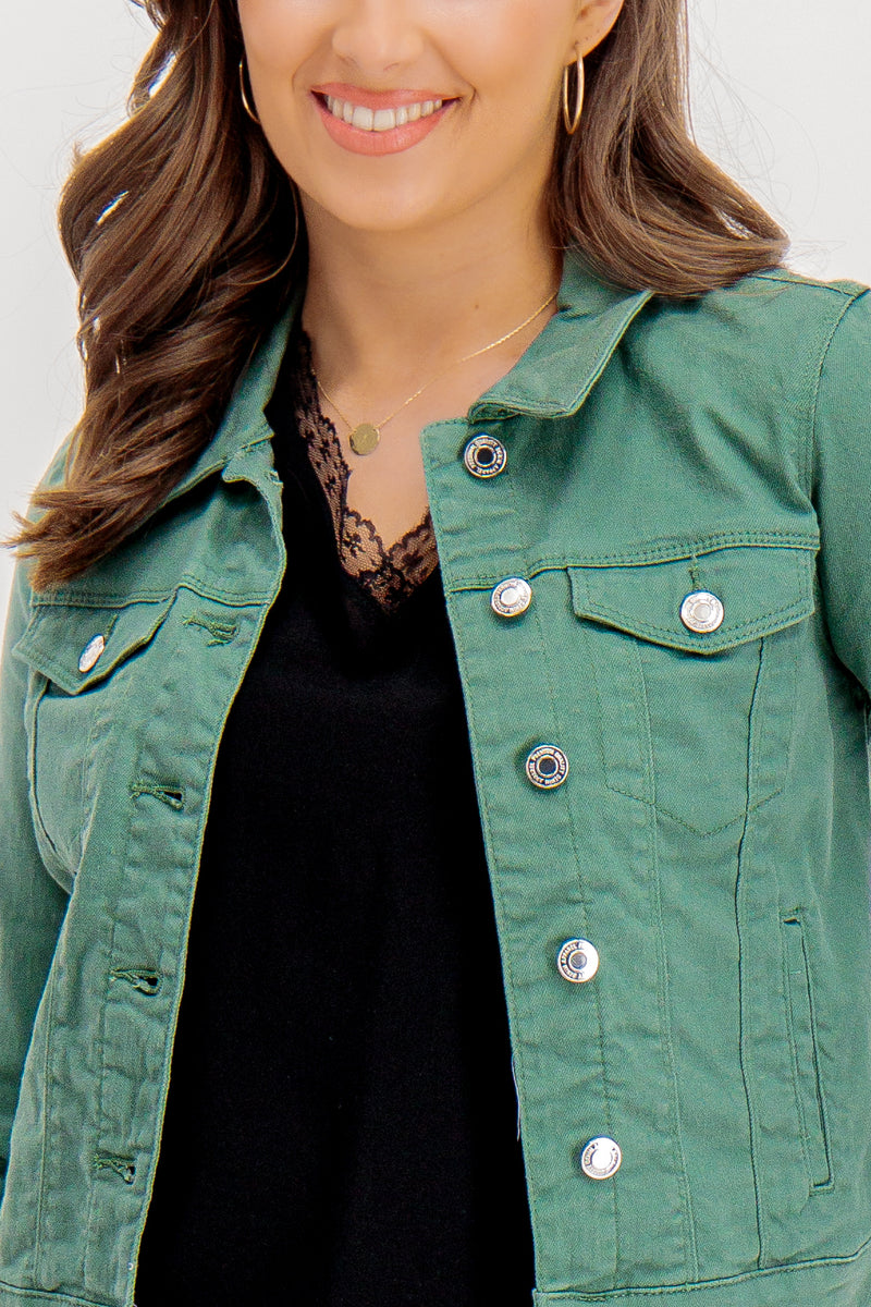 Soya Khaki Denim Jacket